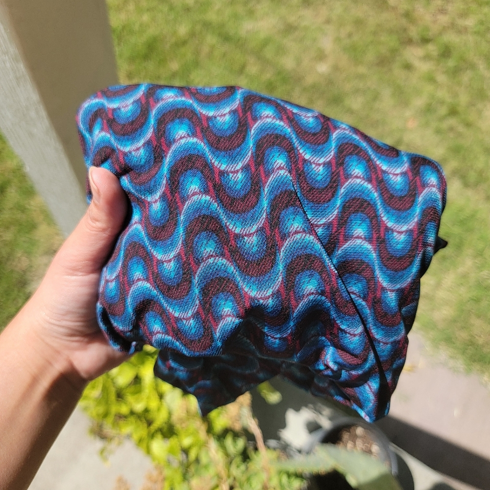 LuLaRoe | Fold Over Maxi Skirt/Strapless Dress Wavy Print